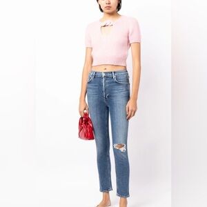 AGOLDE Nico high rise Stretch Trendy Day 2 Nite skinny 5 pockets cropped jean 26